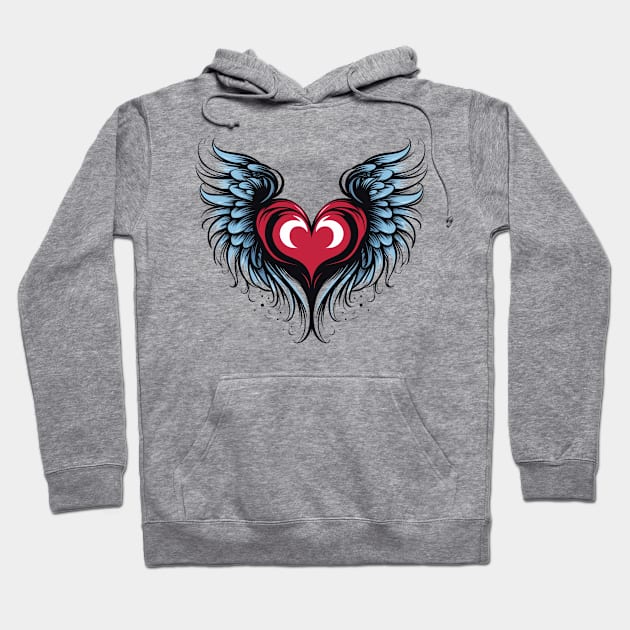 Heart With Wings 3 Hoodie by Gypsykiss